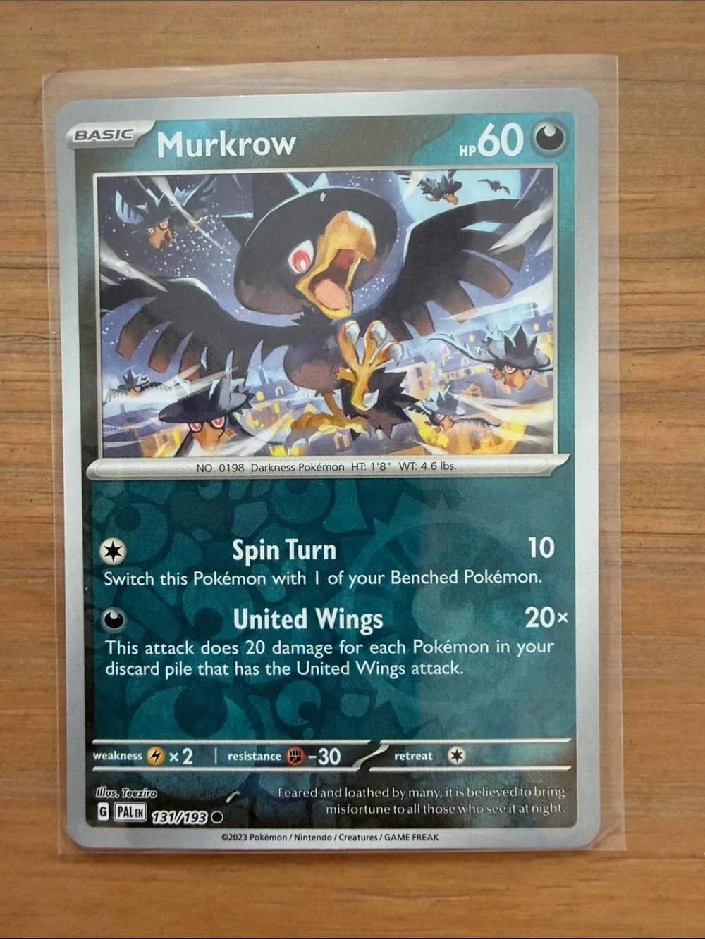 Murkrow & Honchkrow Evolution Lot | 2 Pokémon Cards | Reverse Holo ✨5/$25✨